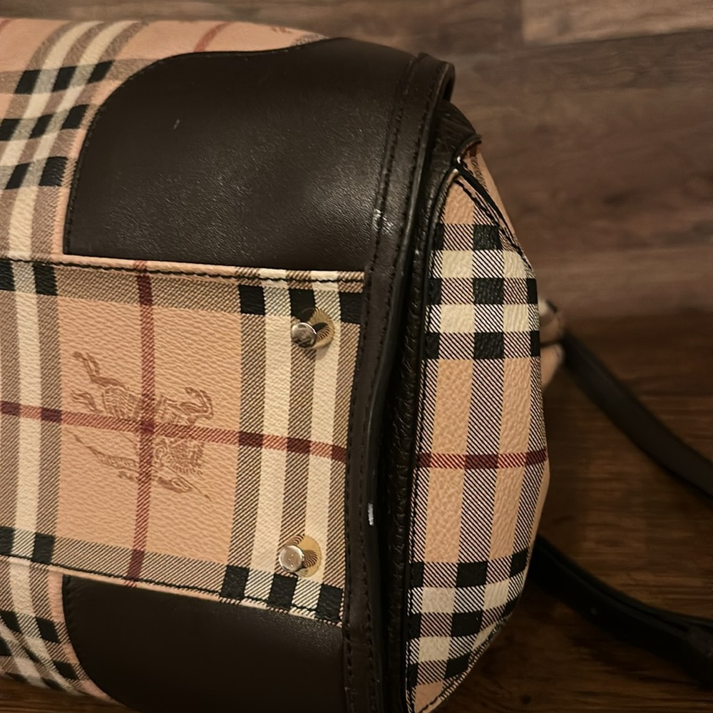 BURBERRY HAYMARKET CHECK GLADSTONE TOTE - Picture 15 of 16